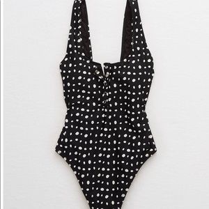 Aerie Henley One Piece Swimsuit